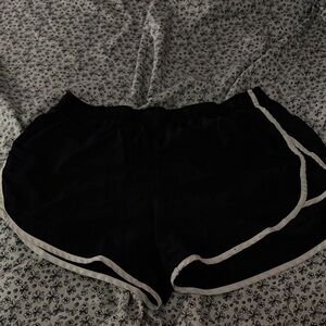 Danskin Black Athletic Shorts with White Accents